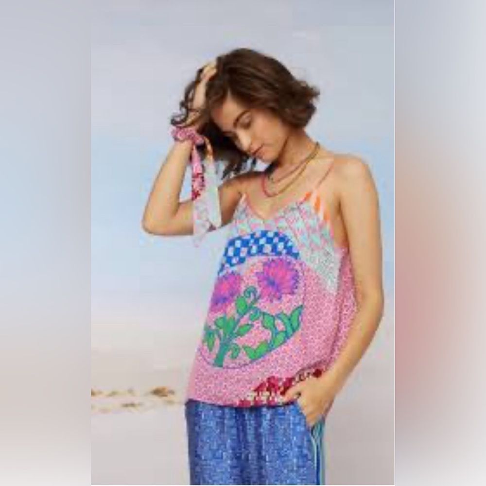 NEW ME369 ANGELIQUE CAMISOLE print shirt XL T2